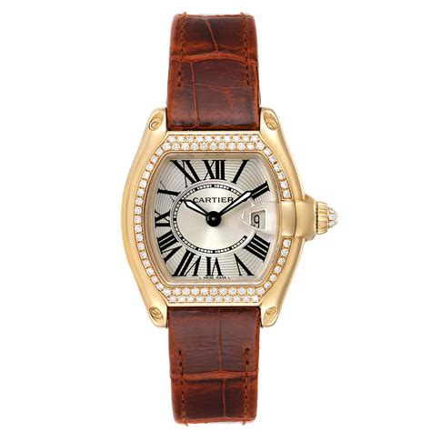 cartier gold watch ladies|cartier gold watch with diamonds.